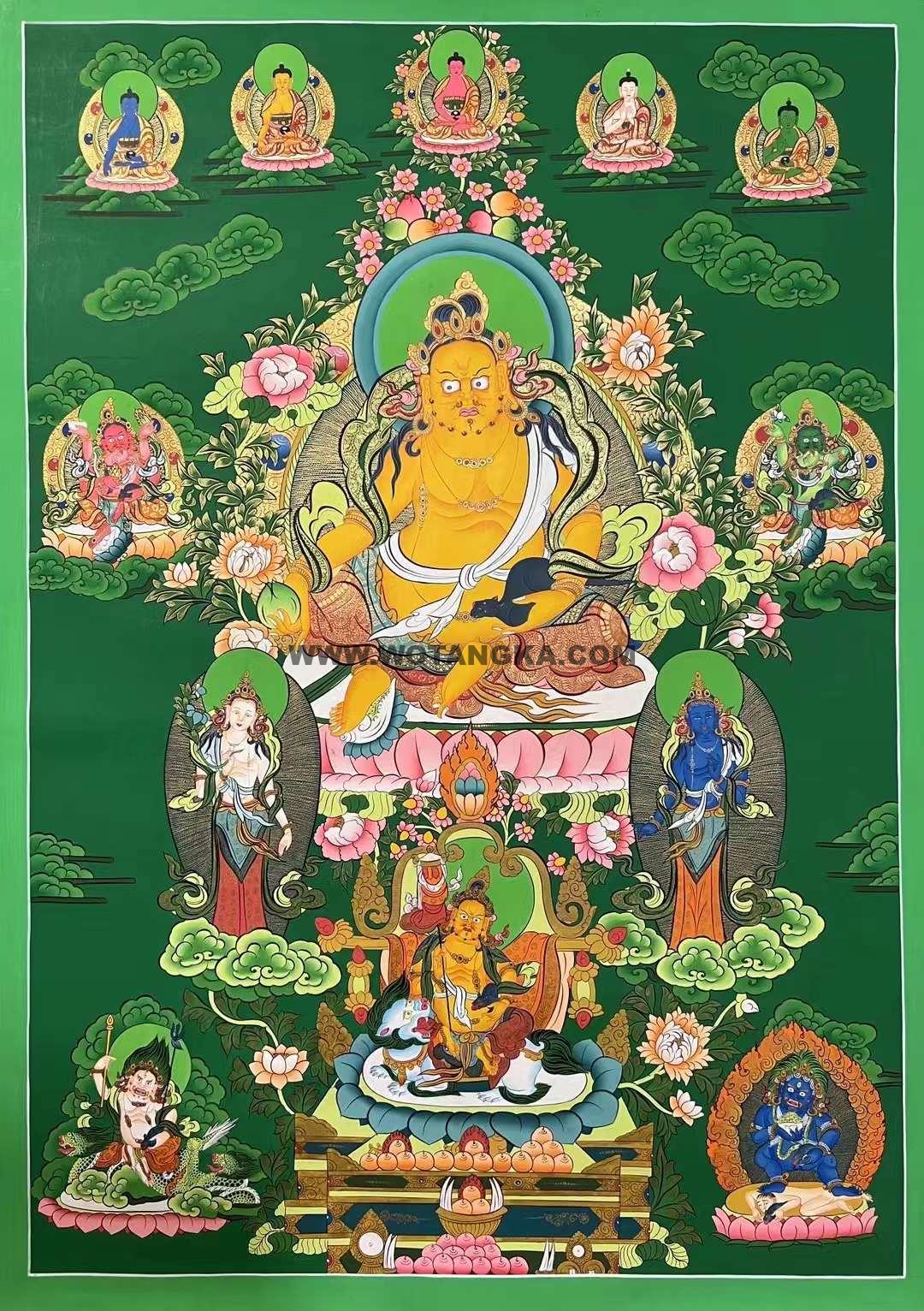 2022.05.30-多佛风格与五方财神唐卡推荐与赏析