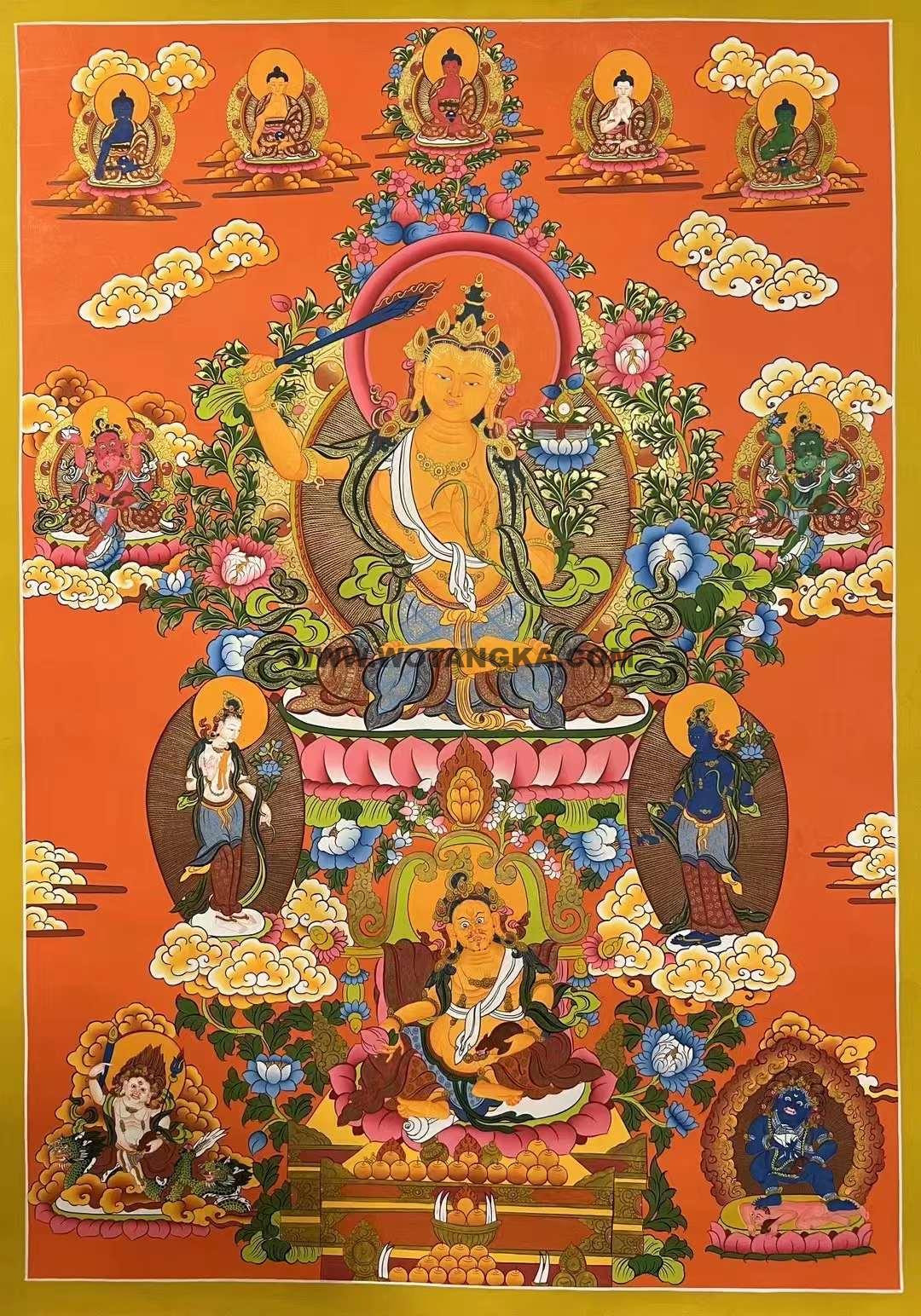 2022.05.30-多佛风格与五方财神唐卡推荐与赏析