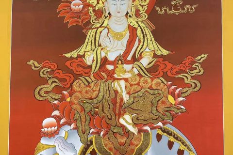 编号153-116149：红金唐卡-普贤菩萨（110*75CM左右）