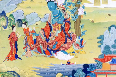 编号188-307692：嘎玛嘎赤-救八难度母之救盗贼难度母（75*50CM左右）