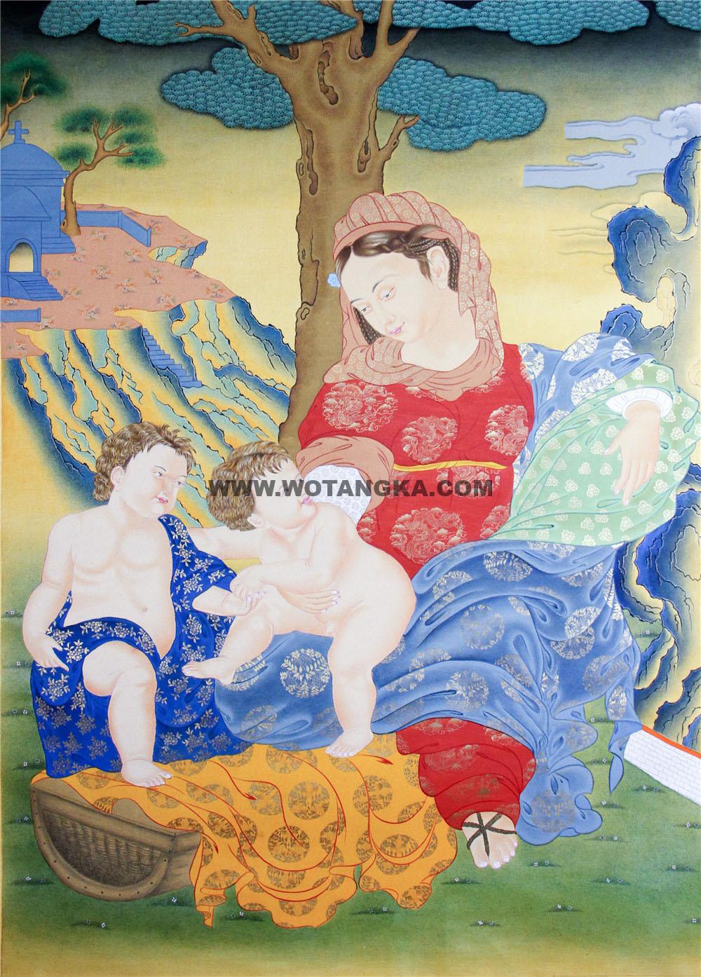 编号188-289721:嘎玛嘎赤-圣母(70*50CM左右)