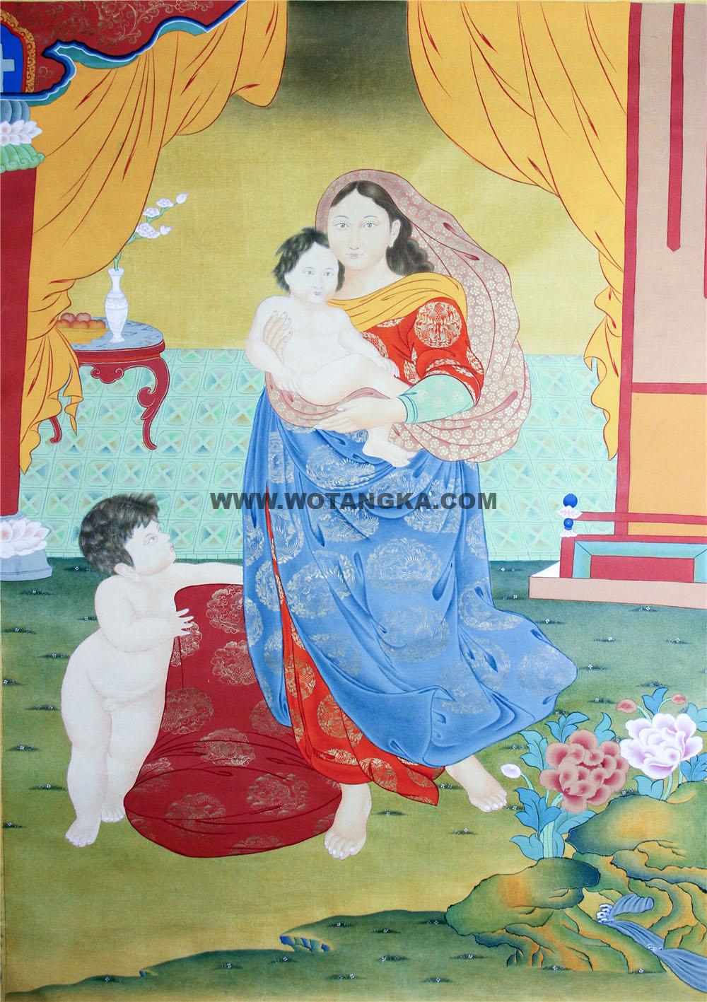 编号188-405643：嘎玛嘎赤-圣母（80*50CM左右）