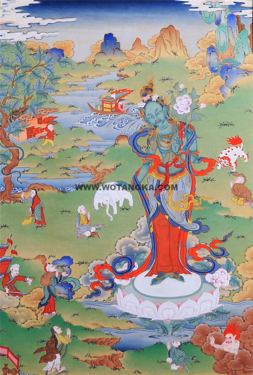 编号188-433463:嘎玛嘎赤-救八难度母(70*50CM左右)