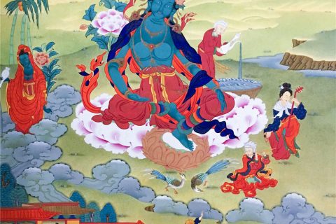 编号188-465601：嘎玛嘎赤-救八难度母之救火难度母（75*50CM左右）