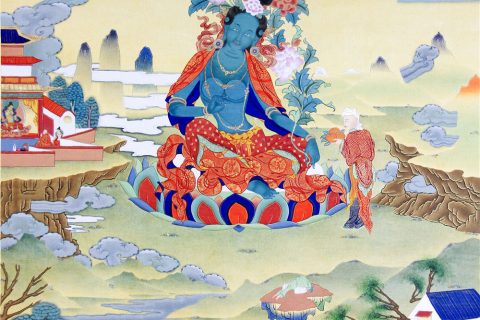 编号188-494348：嘎玛嘎赤-救八难度母之救象难度母（75*50CM左右）