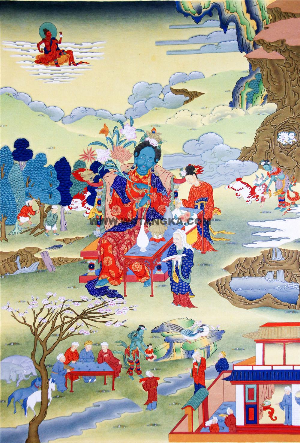 噶玛噶赤-救八难度母之救狮难度母