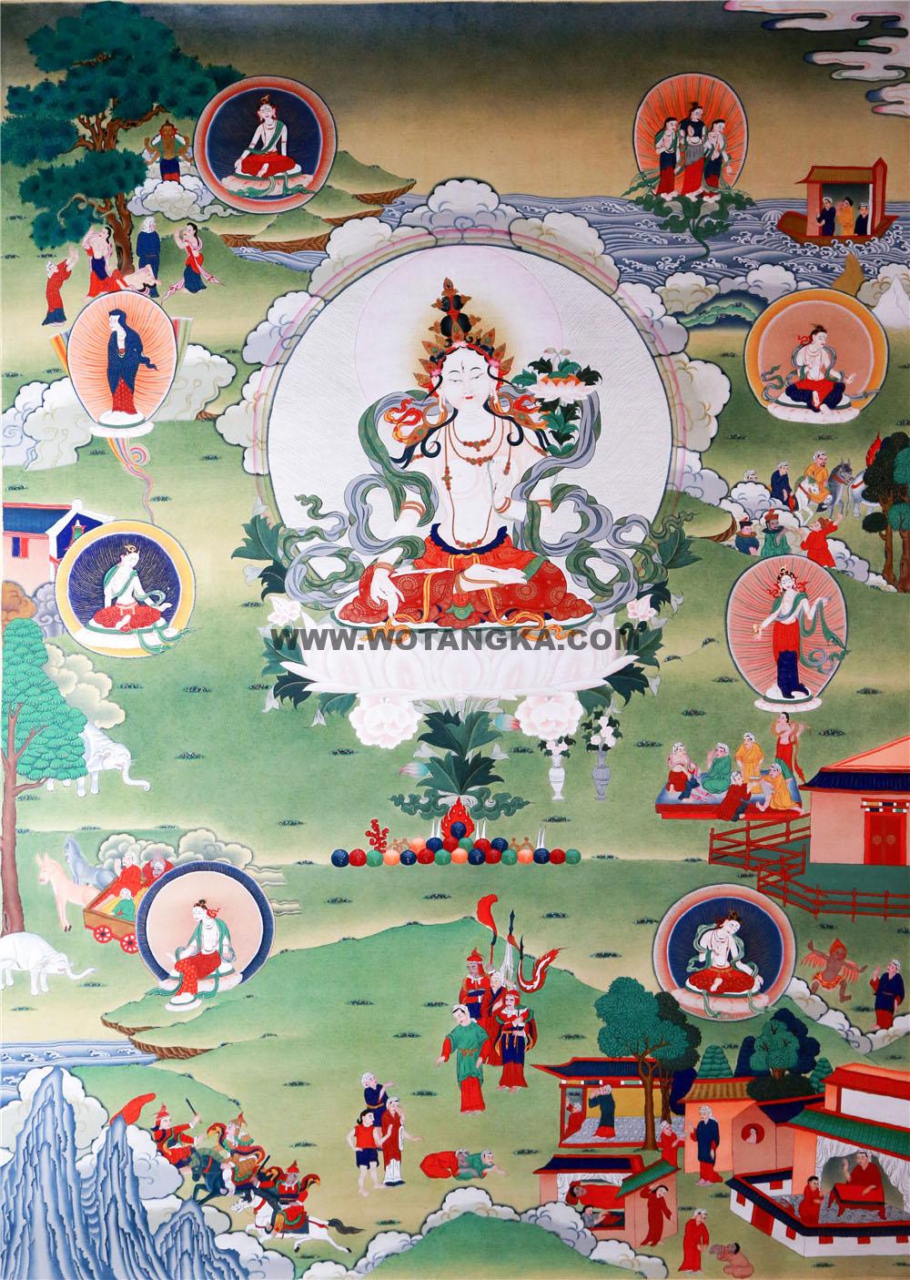 编号188-534031:嘎玛嘎赤-救八难度母(75*50CM左右)