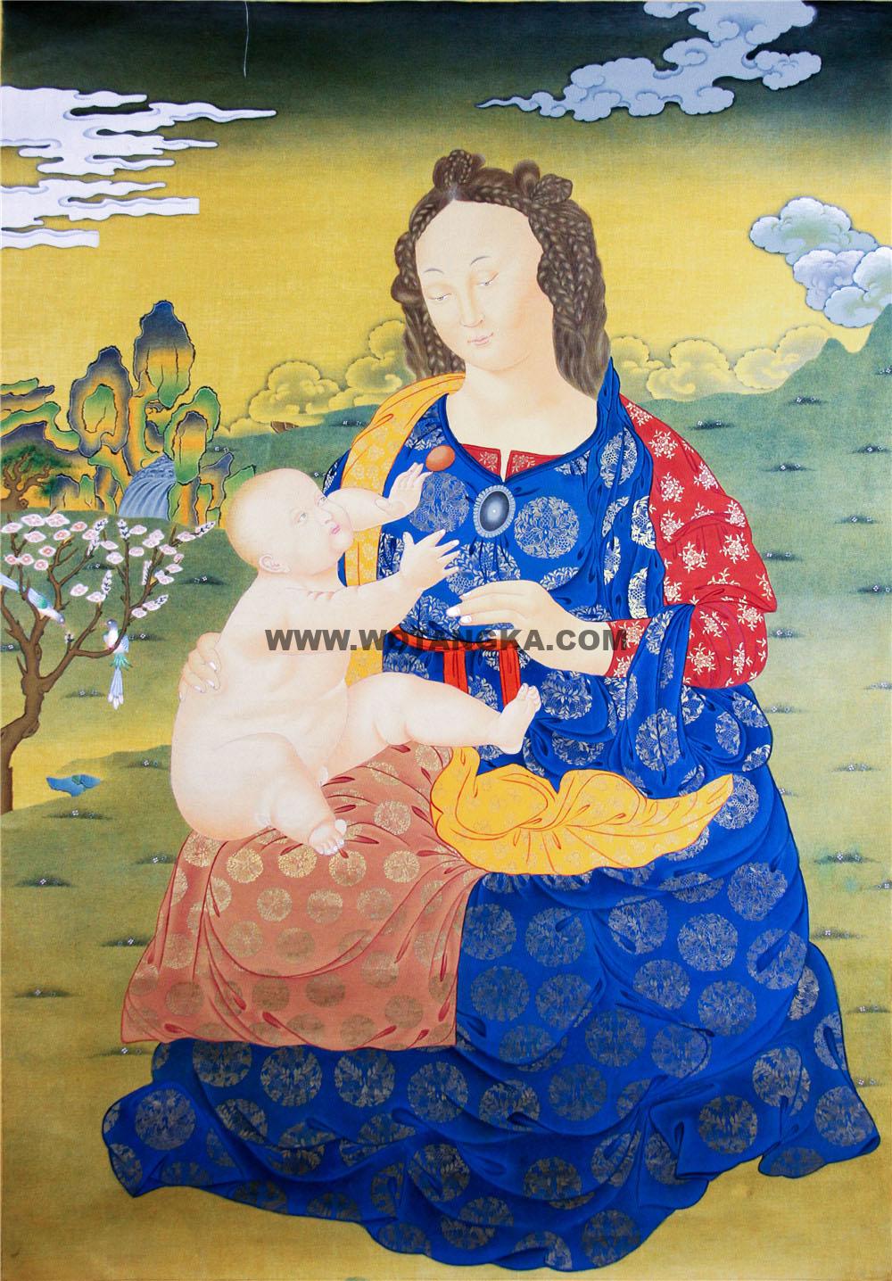 编号188-551097：嘎玛嘎赤-圣母（75*50CM左右）