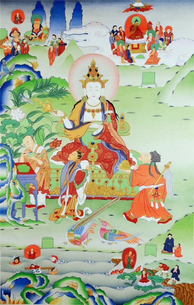 编号188-581030：嘎玛嘎赤-观世音菩萨（75*55CM左右）