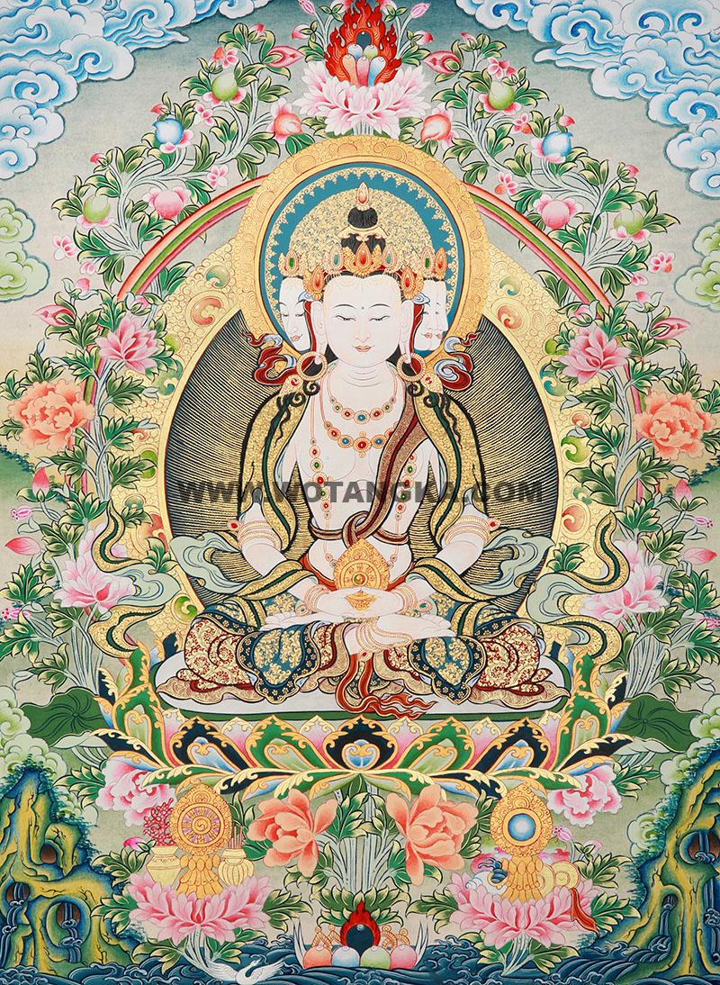 编号188-218651:彩绘唐卡-大日如来(85*50CM左右)