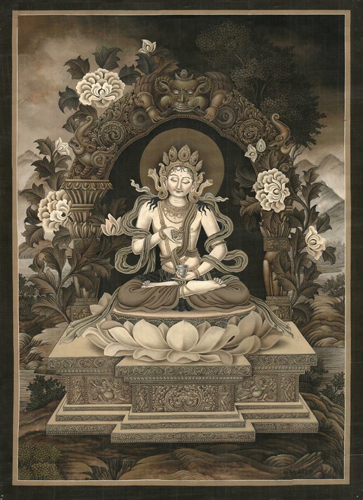 编号188-721097：彩绘唐卡-金刚萨埵（50*34CM左右）