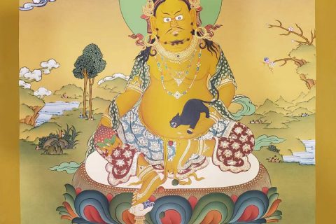 编号171-606533：嘎玛嘎赤-黄财神（75*55CM左右）