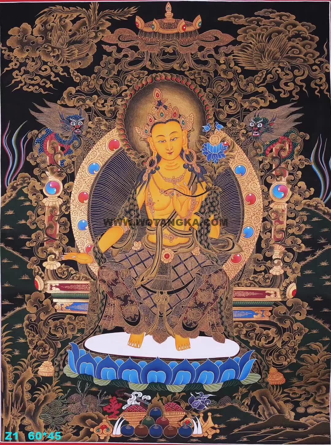 编号171-243871:彩绘唐卡-弥勒佛(60*45CM左右)