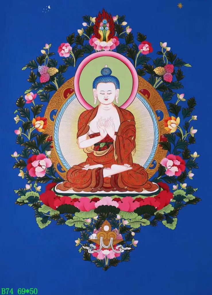 编号138-771077：彩绘唐卡-大日如来（69*50CM左右）