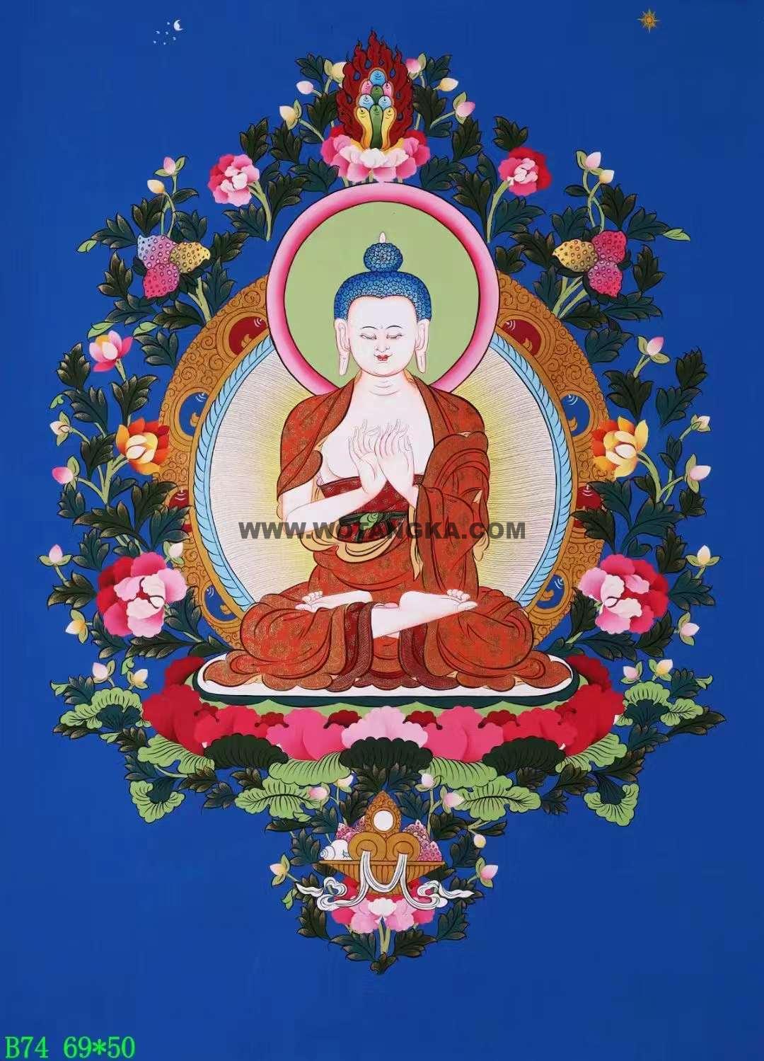 编号138-771077:彩绘唐卡-大日如来(69*50CM左右)
