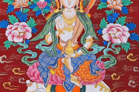编号171-342858：红金唐卡-普贤菩萨（60*45CM左右）