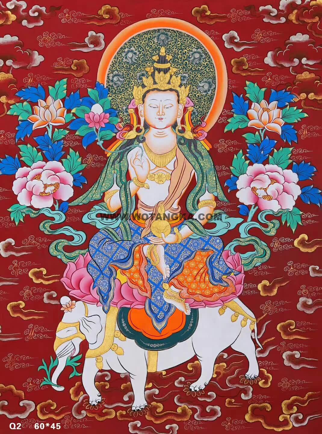 编号171-342858:红金唐卡-普贤菩萨(60*45CM左右)