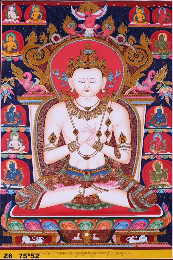 编号171-331005：彩绘唐卡-大日如来（75*52CM左右）