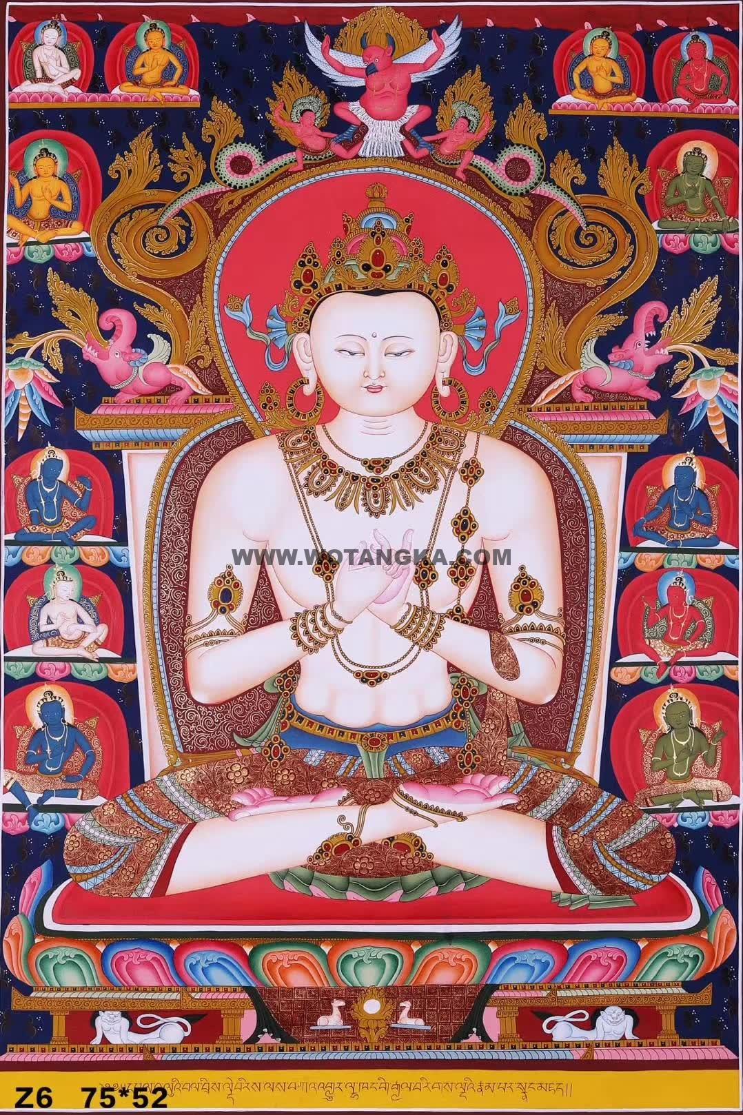 编号171-331005:彩绘唐卡-大日如来(75*52CM左右)