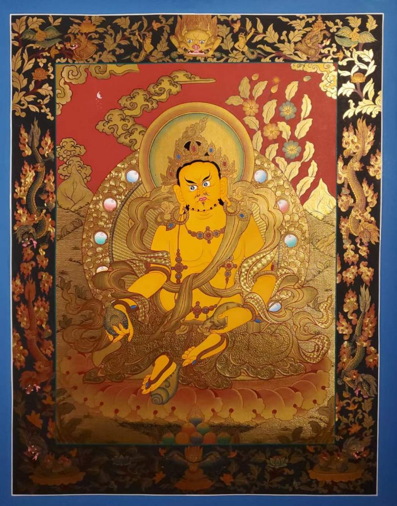 编号171-499204：黄金唐卡-黄财神（60*45CM左右）