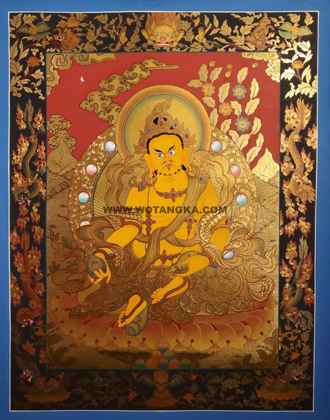 编号171-499204:黄金唐卡-黄财神(60*45CM左右)