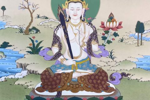 编号155-419769：嘎玛嘎赤-虚空藏菩萨（70*50CM左右）
