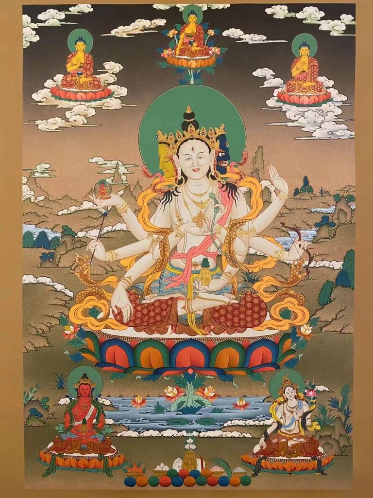 编号153-828647：嘎玛嘎赤-尊胜佛母（80*55CM左右）