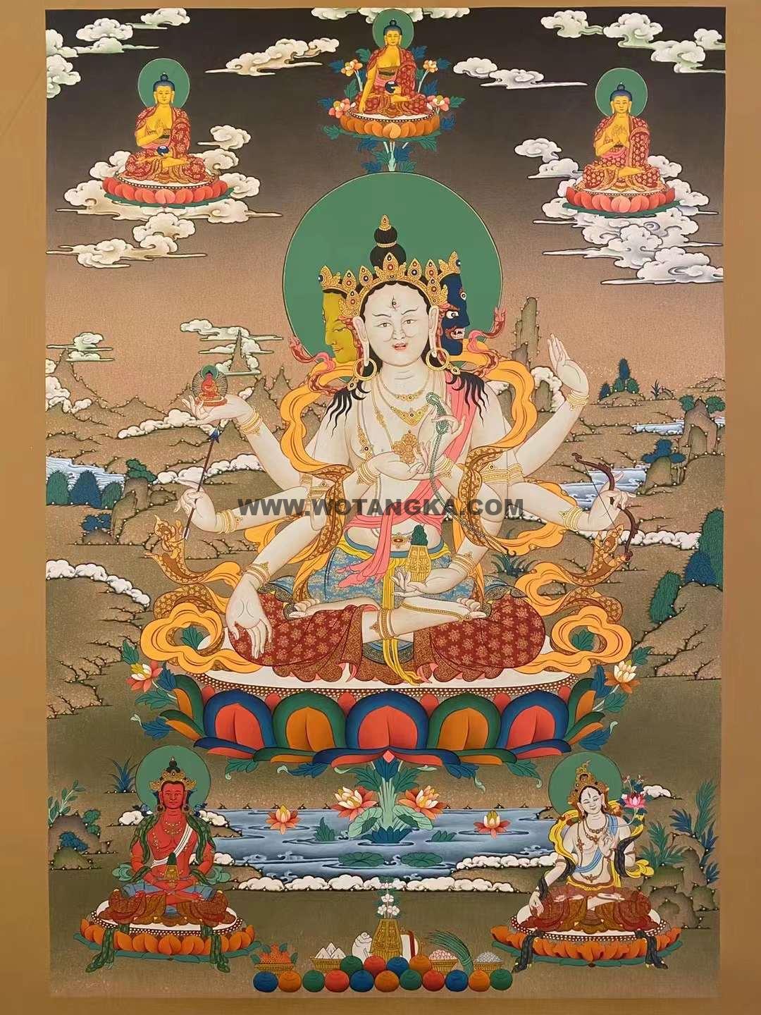 编号153-828647:嘎玛嘎赤-尊胜佛母(80*55CM左右)