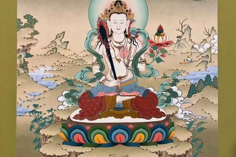 编号153-771555：嘎玛嘎赤-虚空藏菩萨（80*55CM左右）