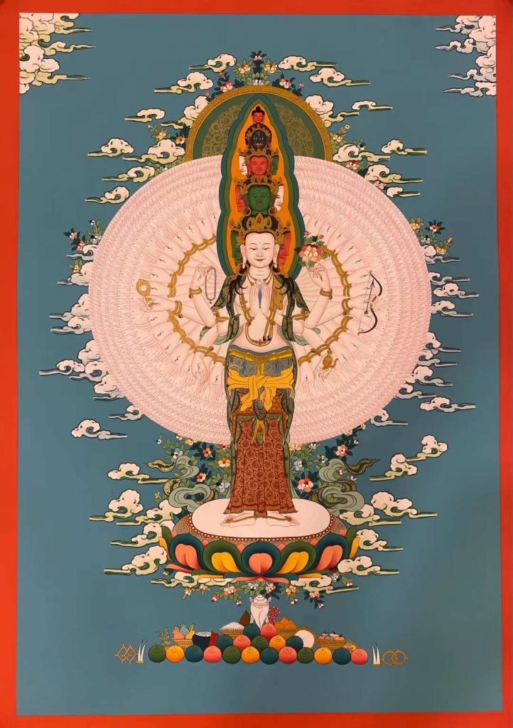 编号162-748624：嘎玛嘎赤-千手观音（70*50CM左右）