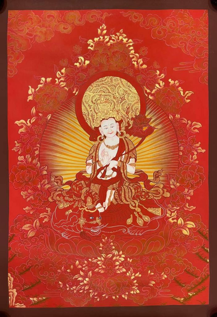 编号171-502107：红金唐卡-普贤菩萨（75*50CM左右）