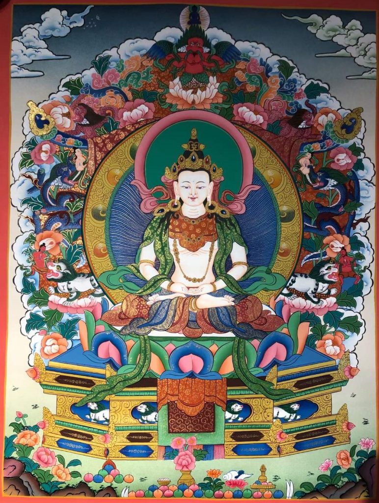 编号171-656984：彩绘唐卡-大日如来（70*50CM左右）
