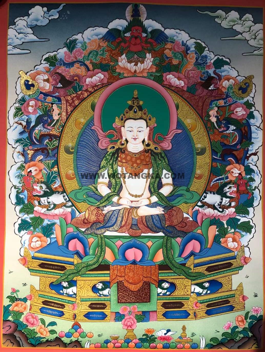 编号171-656984:彩绘唐卡-大日如来(70*50CM左右)
