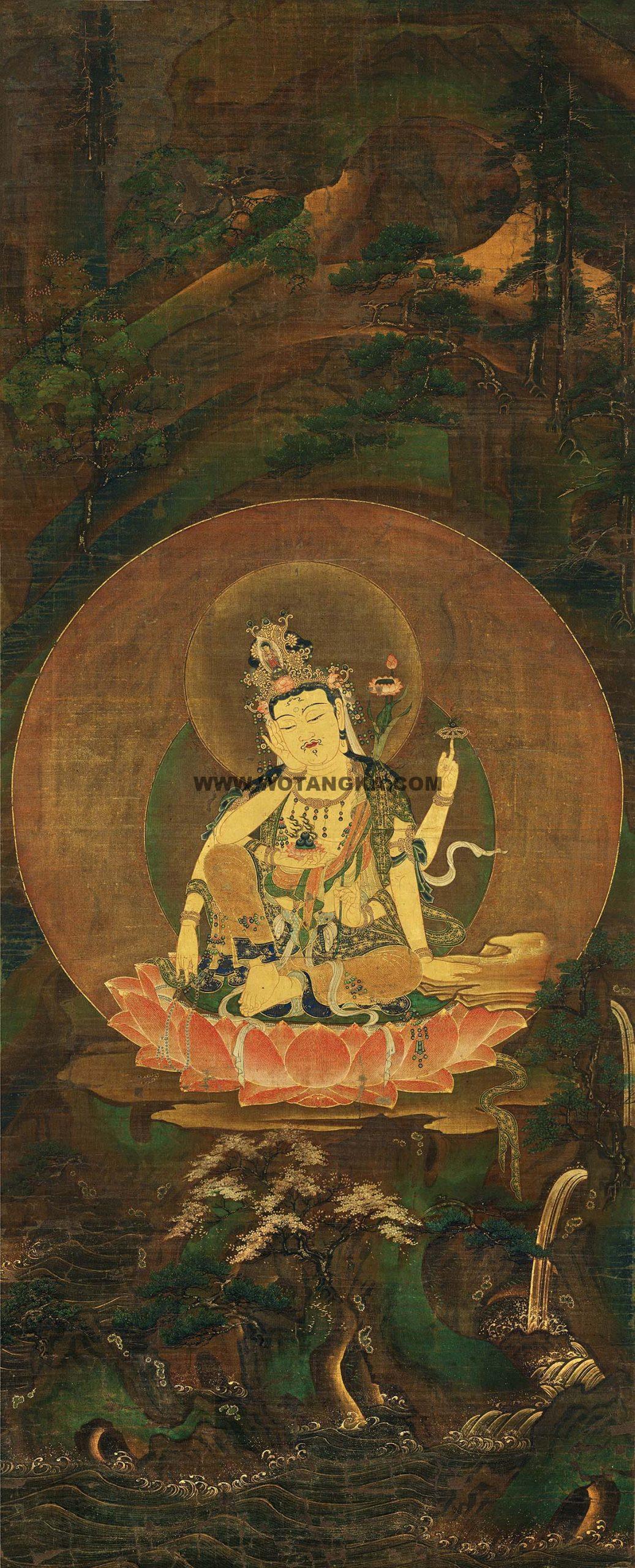 沃唐卡编号AC15912：如意轮观音