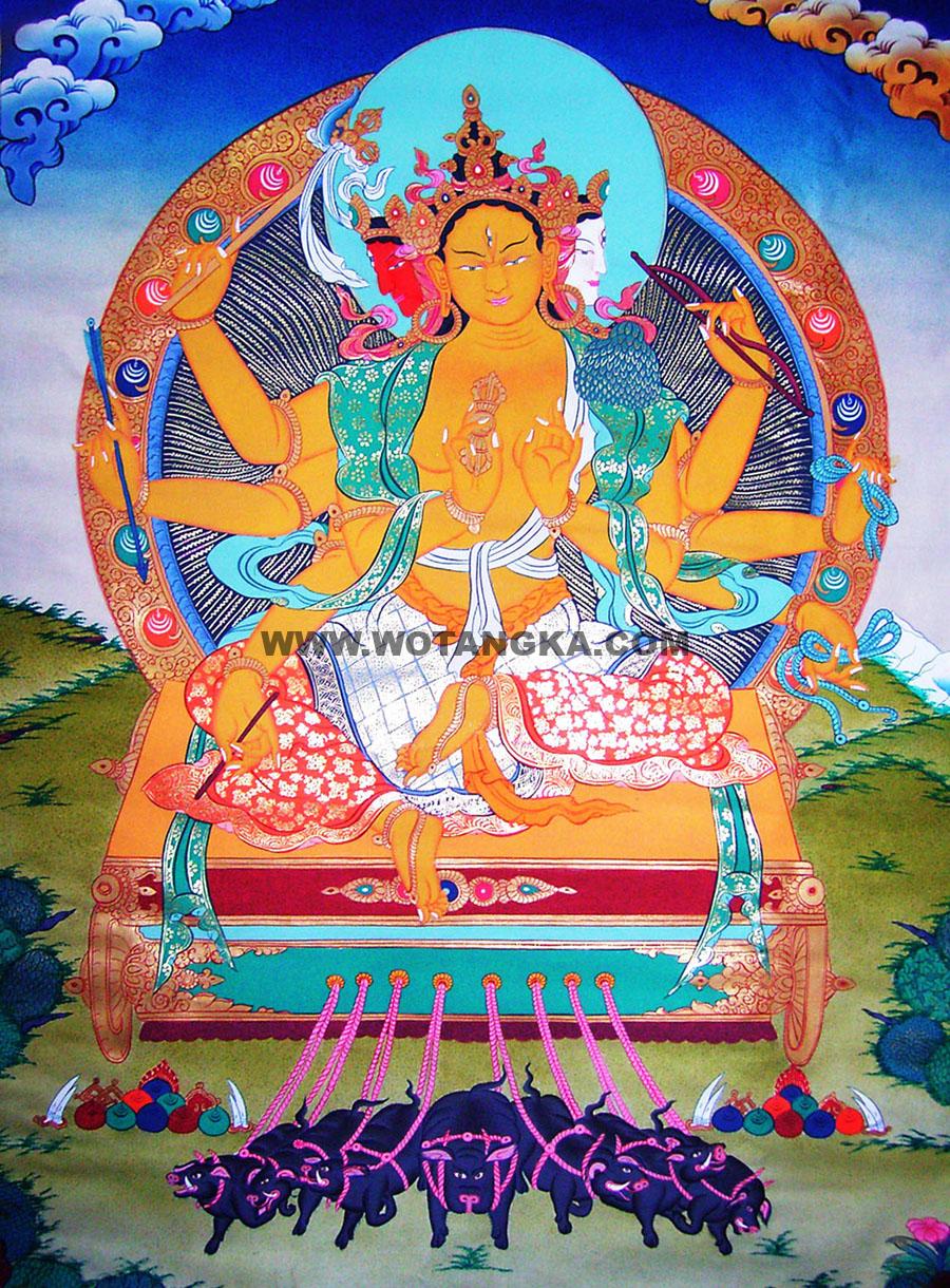沃唐卡编号AC19718：摩利支天(Marici)