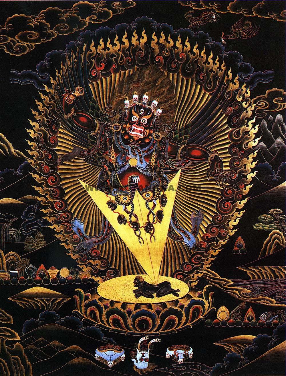 沃唐卡编号AC20288:普巴金刚