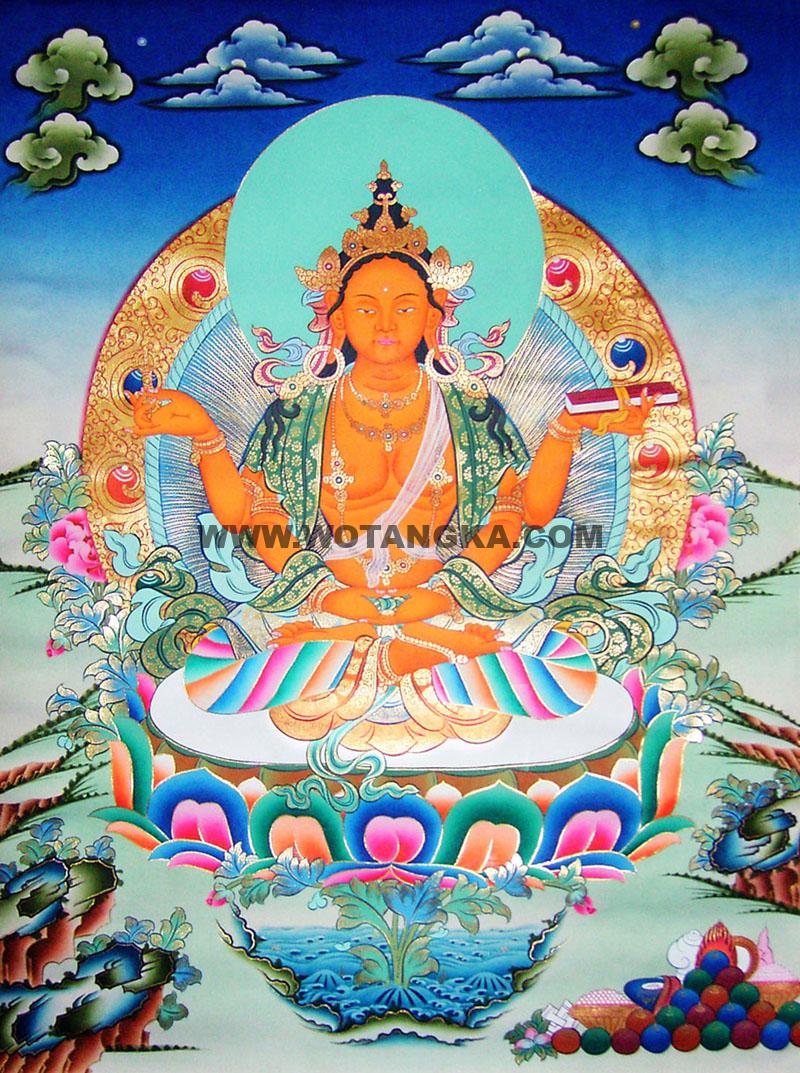 沃唐卡编号AC20421：般若佛母(Prajnaparamita)