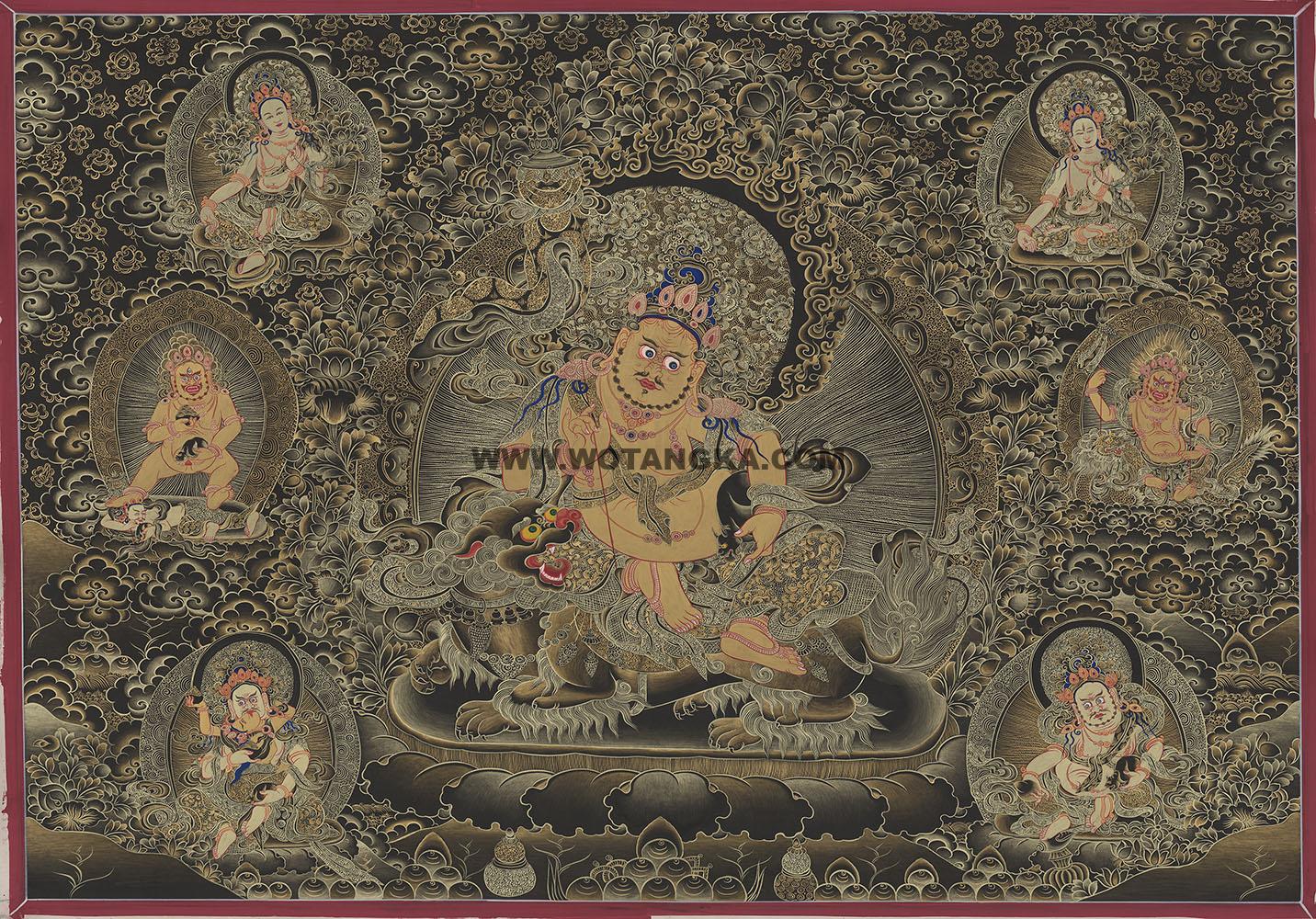 沃唐卡编号AC30977：财宝天王