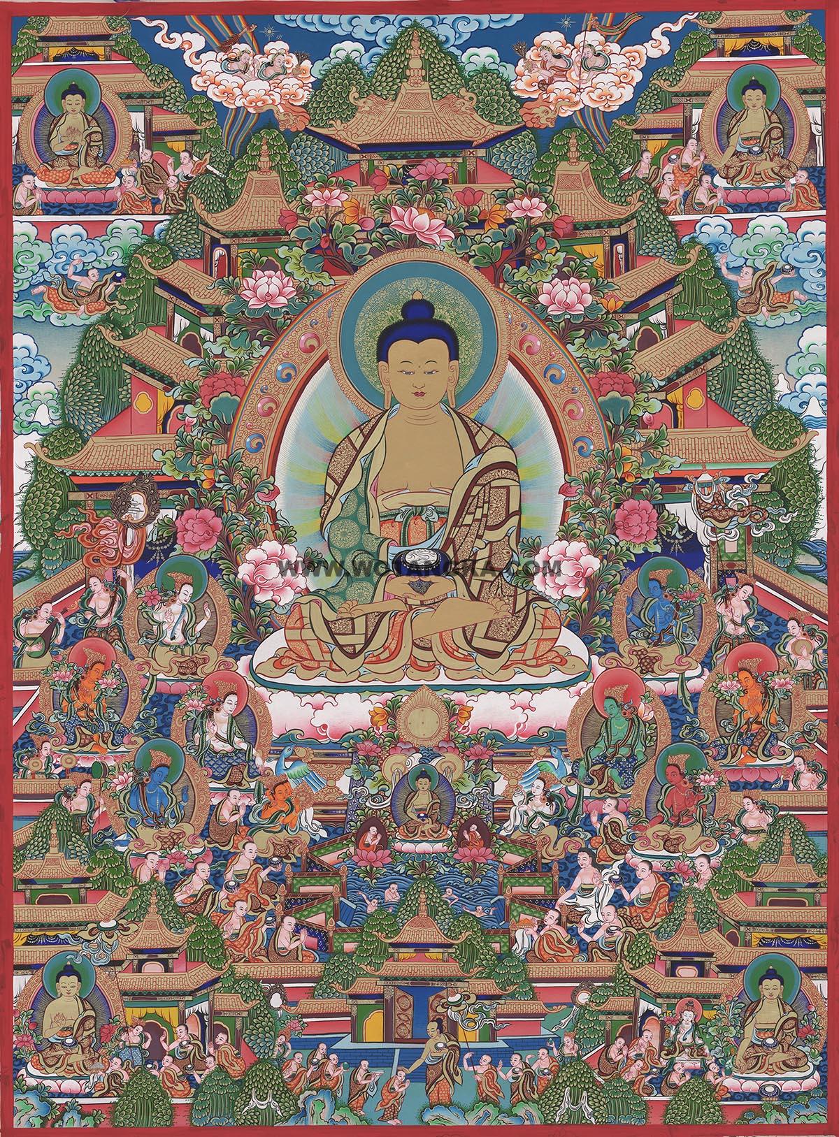 沃唐卡编号AC32050：释迦牟尼佛