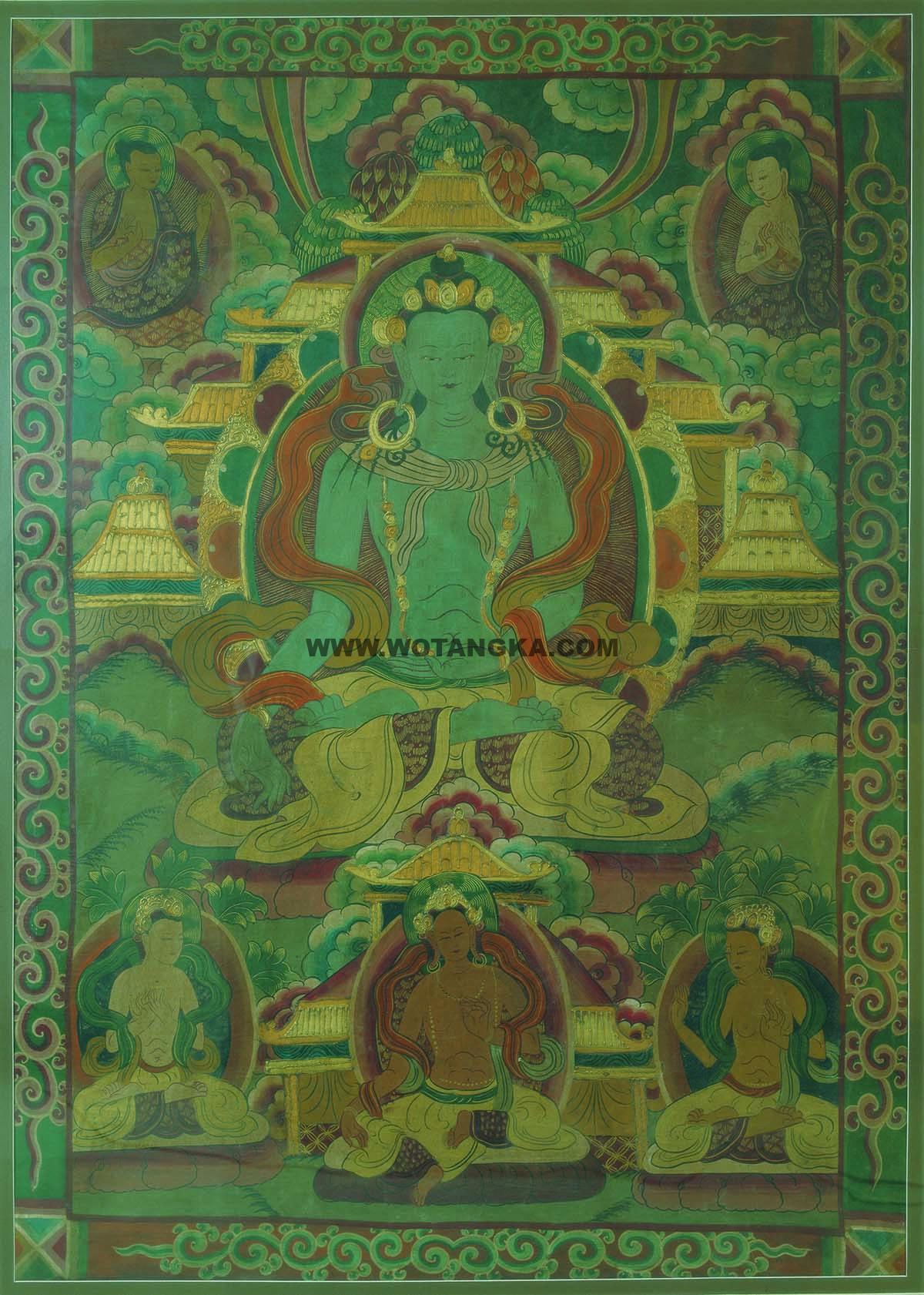 沃唐卡编号AC33426：药师佛