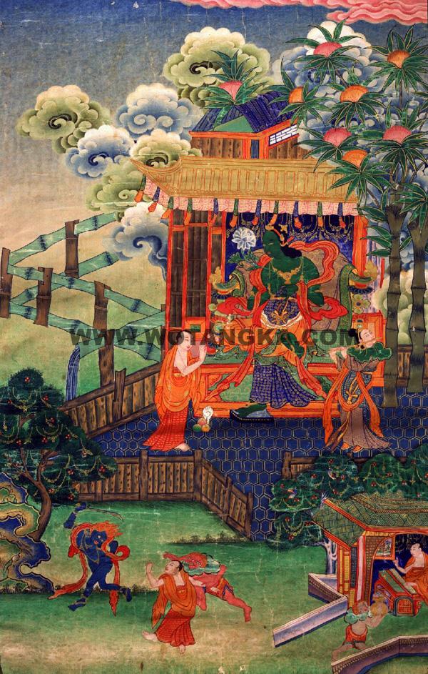 沃唐卡编号AC36755：救非人难度母