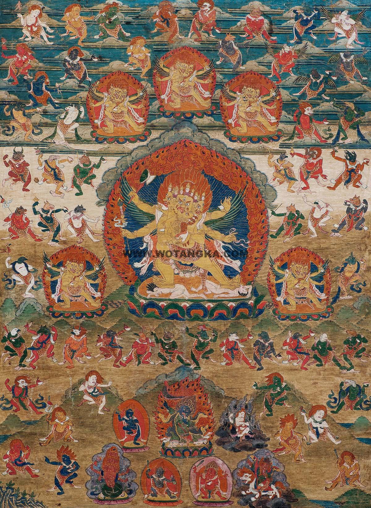 沃唐卡编号AC36860：普巴金刚