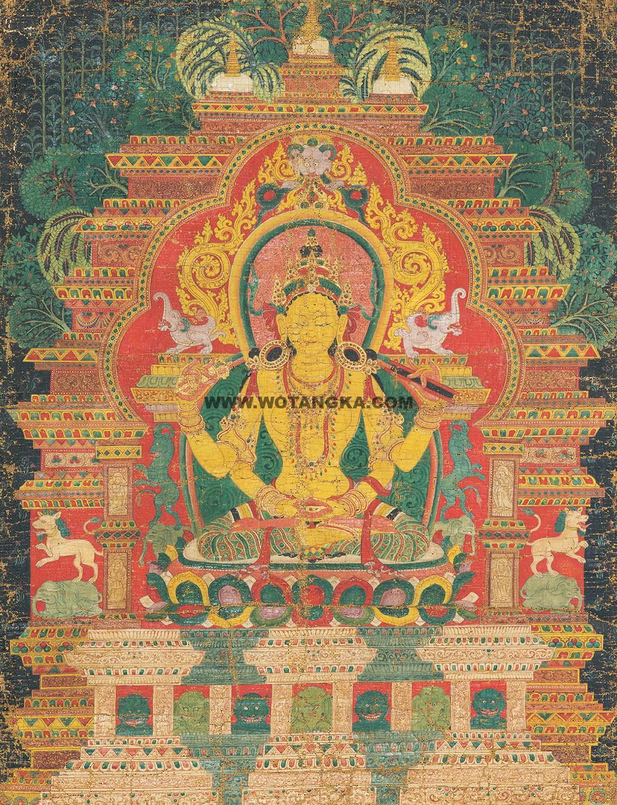 沃唐卡编号AC37126：般若佛母