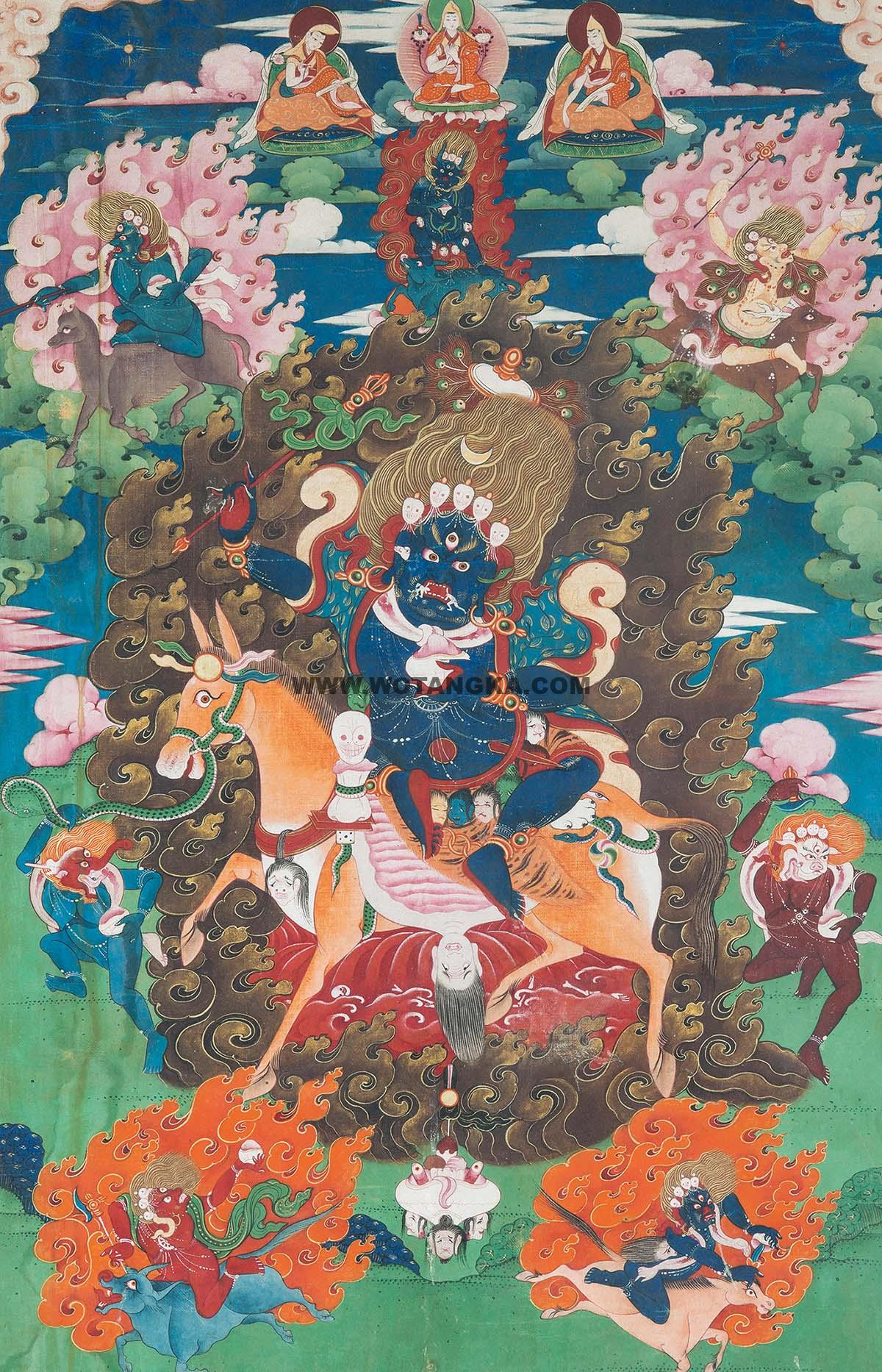 沃唐卡编号AC45144：吉祥天母