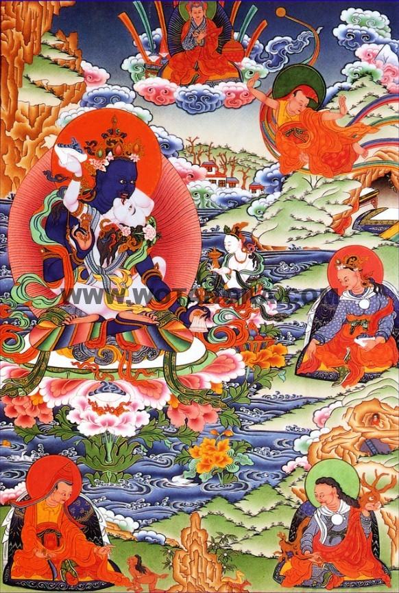 沃唐卡编号AC45193:金刚持/金刚总持(Vajradhara)