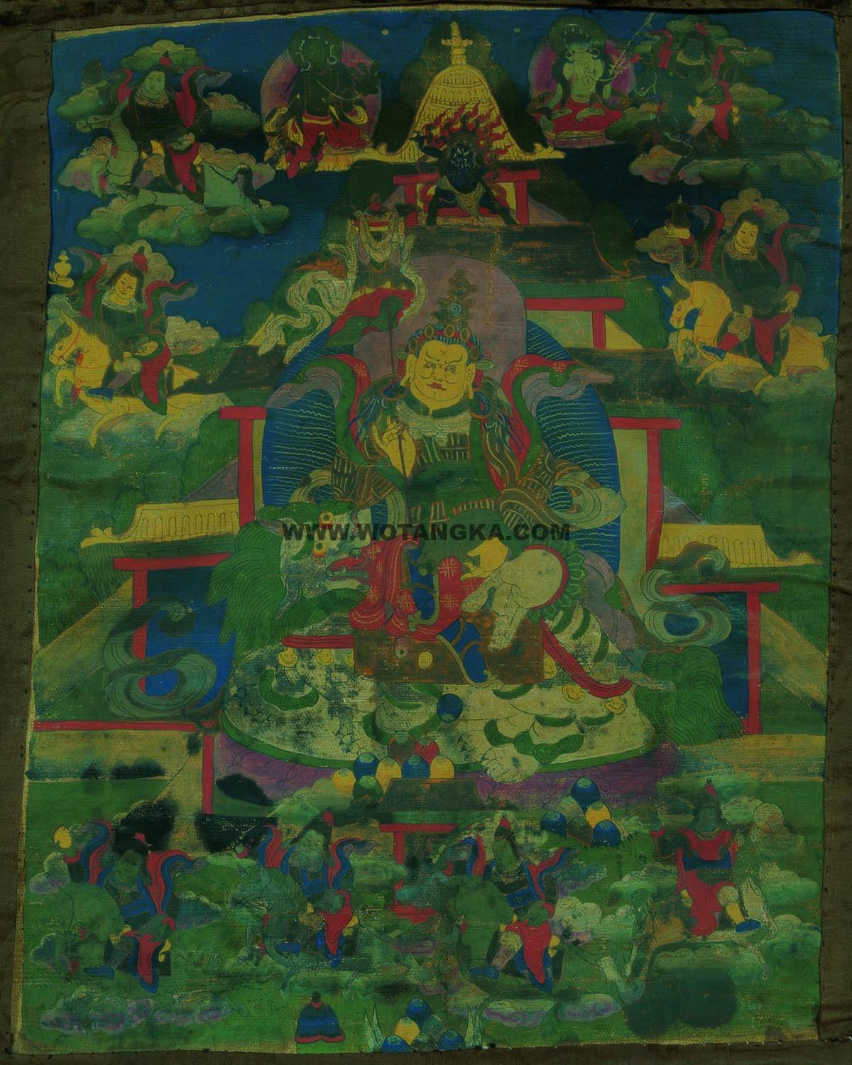 沃唐卡编号AC47315：八马财神