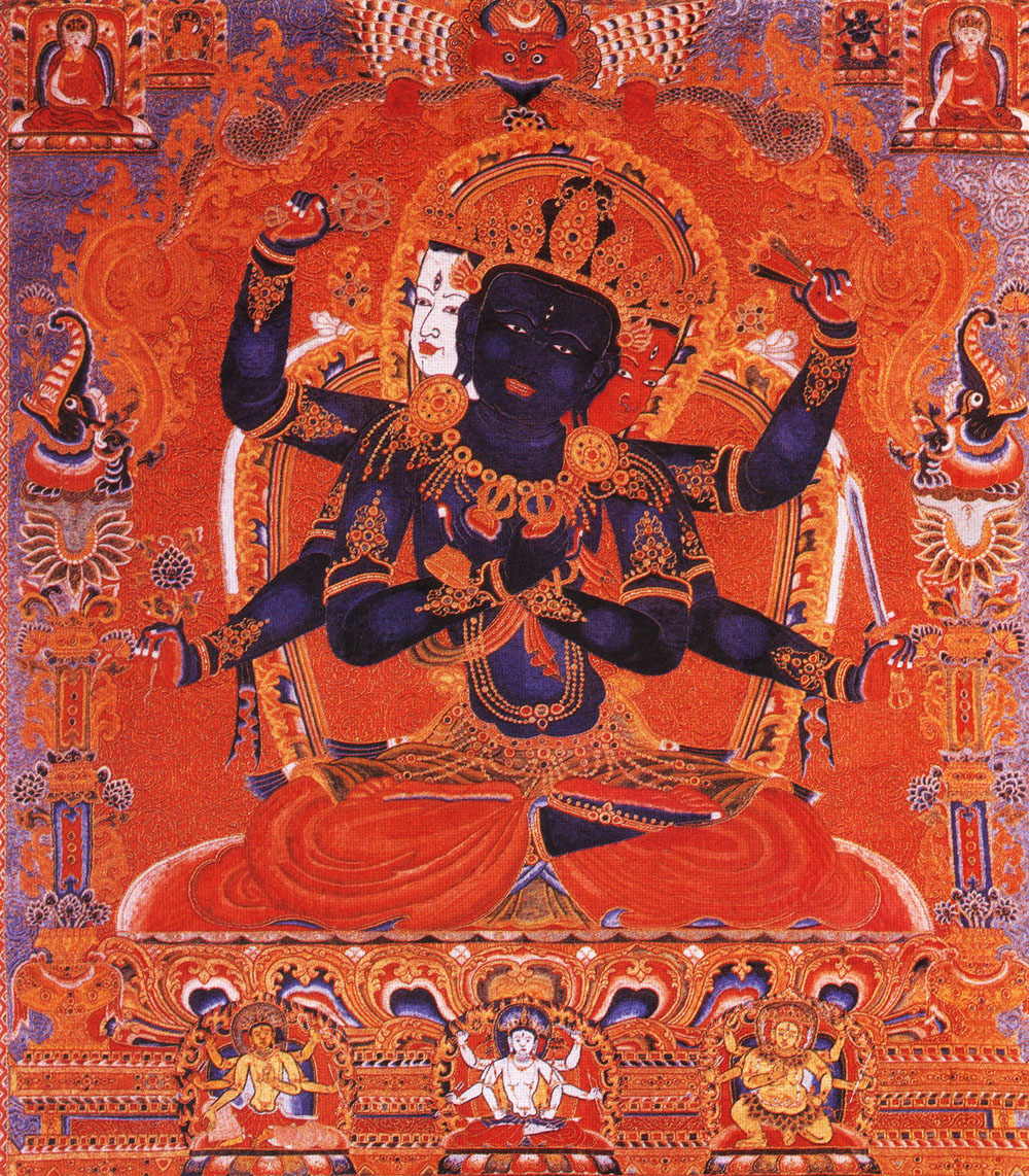 沃唐卡编号AC47399：密集金刚(Guhyasamaja)