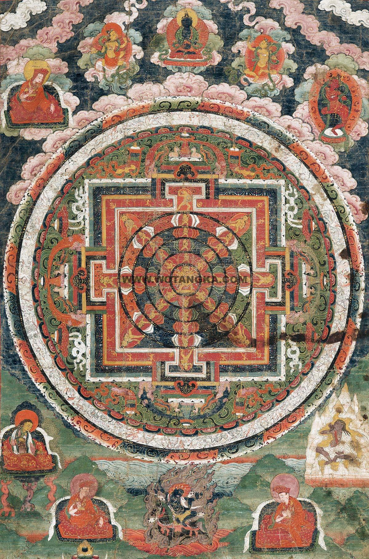 沃唐卡编号AC52749:胜乐金刚坛城