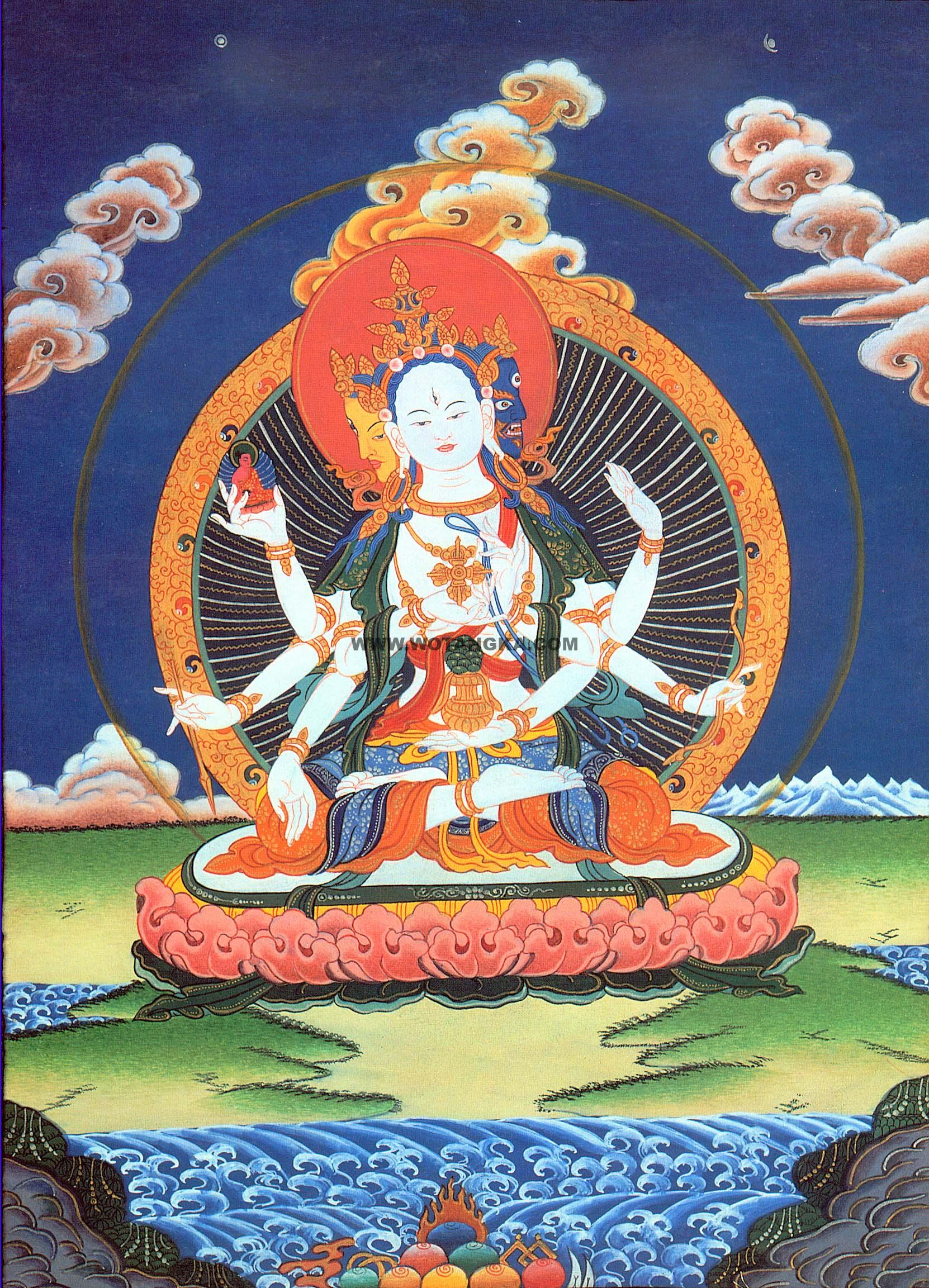 沃唐卡编号AC53179：尊胜佛母