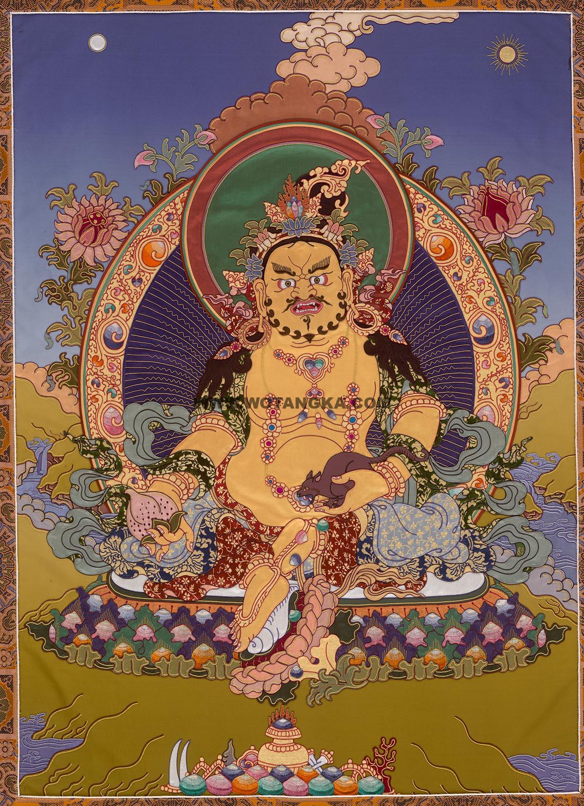 沃唐卡编号AC54058:黄财神